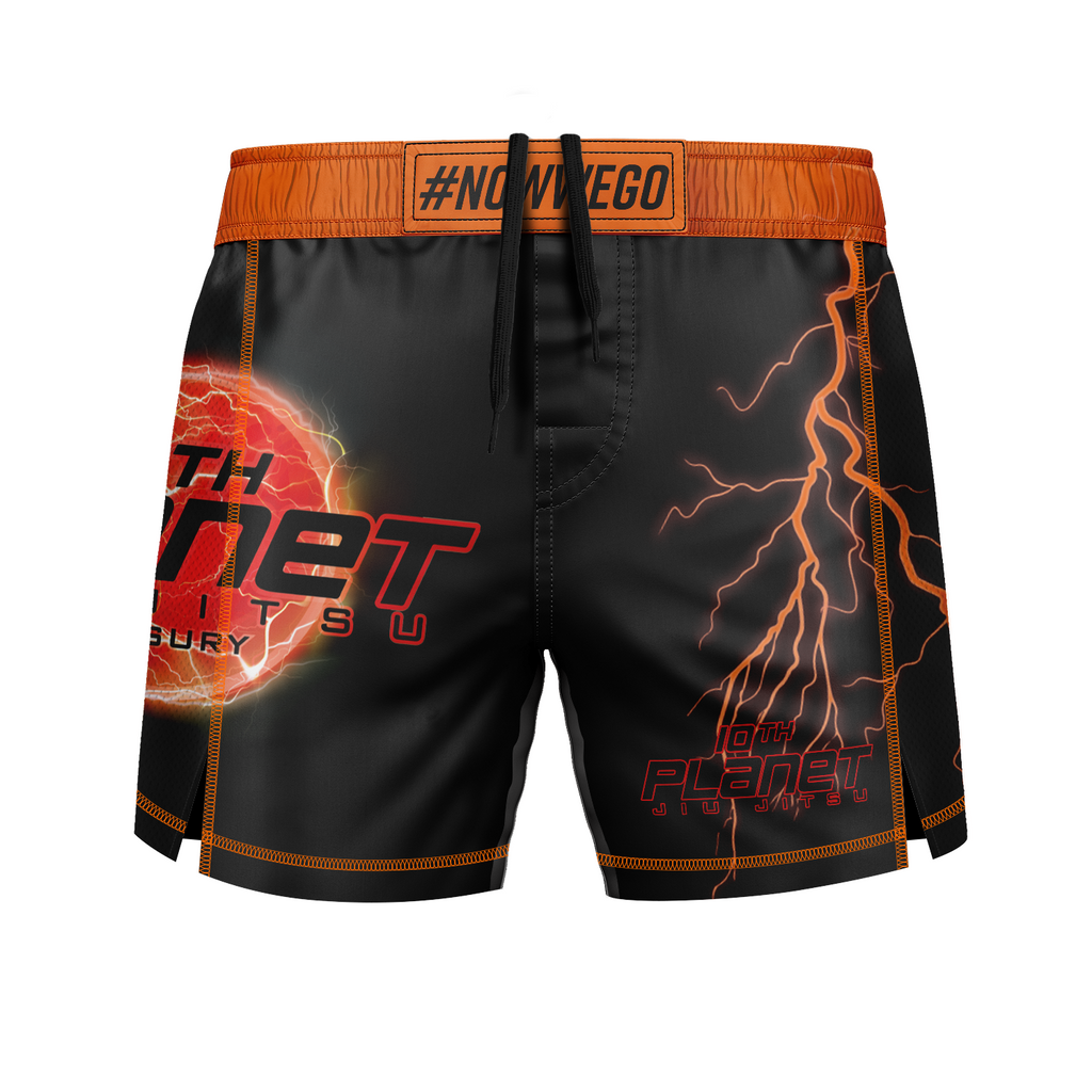 10P Masury men's fight shorts Standard Issue, black