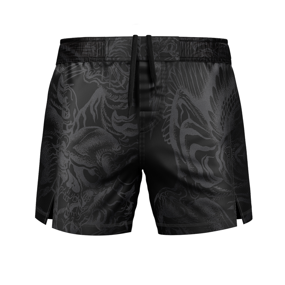 Garry Tonon men's fight shorts Black Metal, black