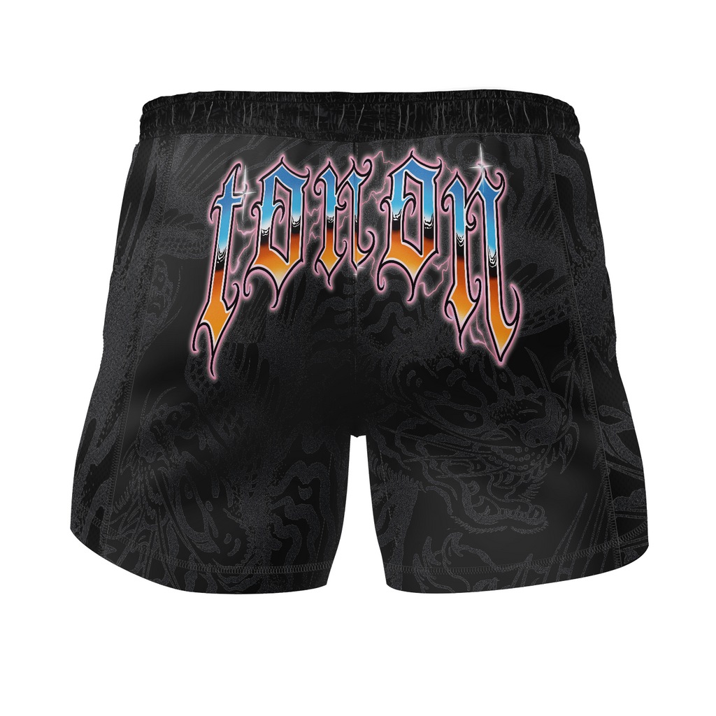 Garry Tonon men's fight shorts Heavy Metal, black