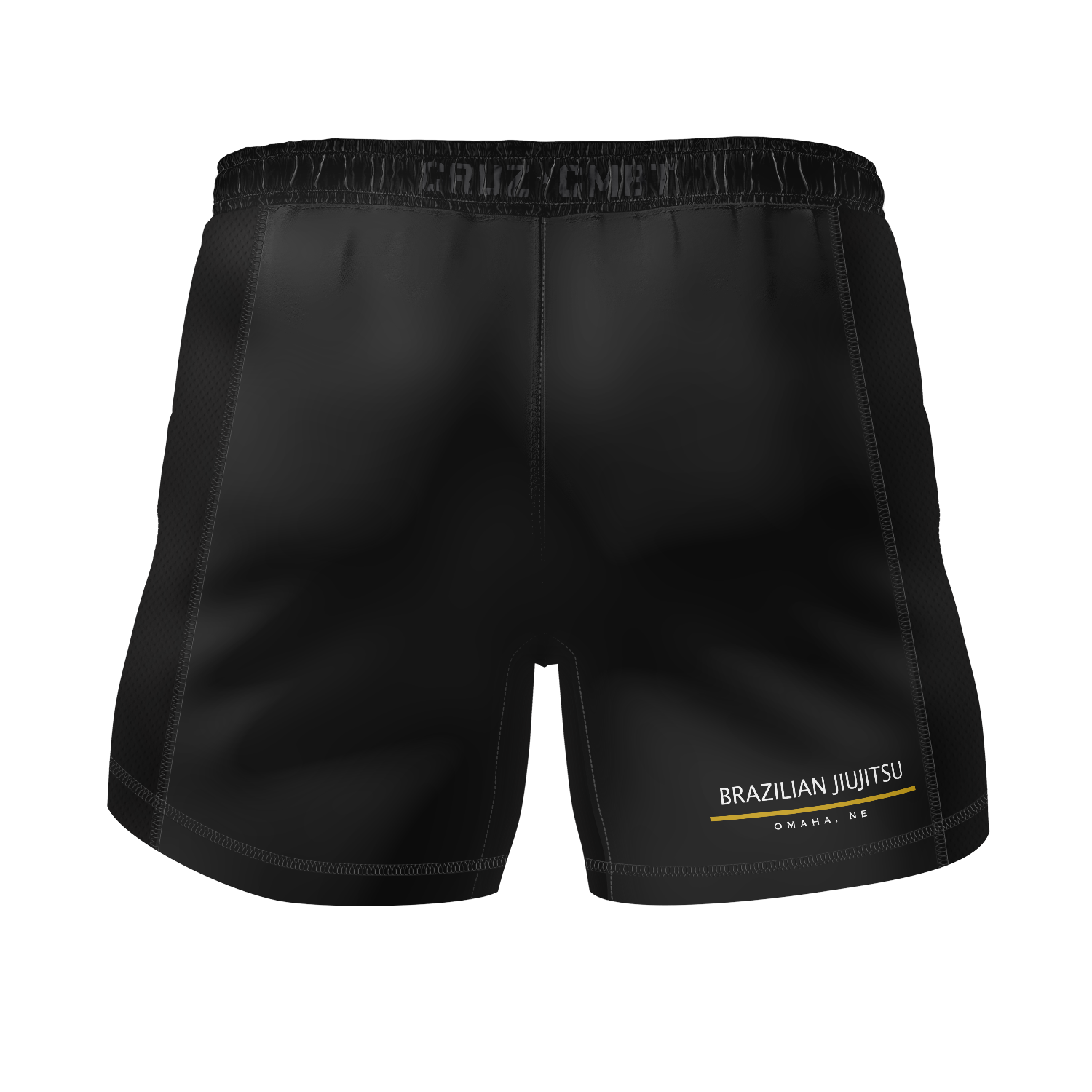 Ares BJJ Omaha men's fight shorts Black Ops, black