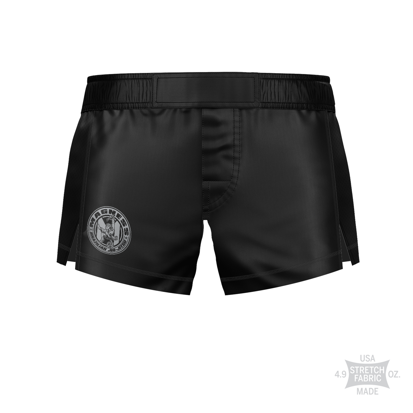 Magness Jiu JItsu women's low-rise fight shorts Standard Issue, black