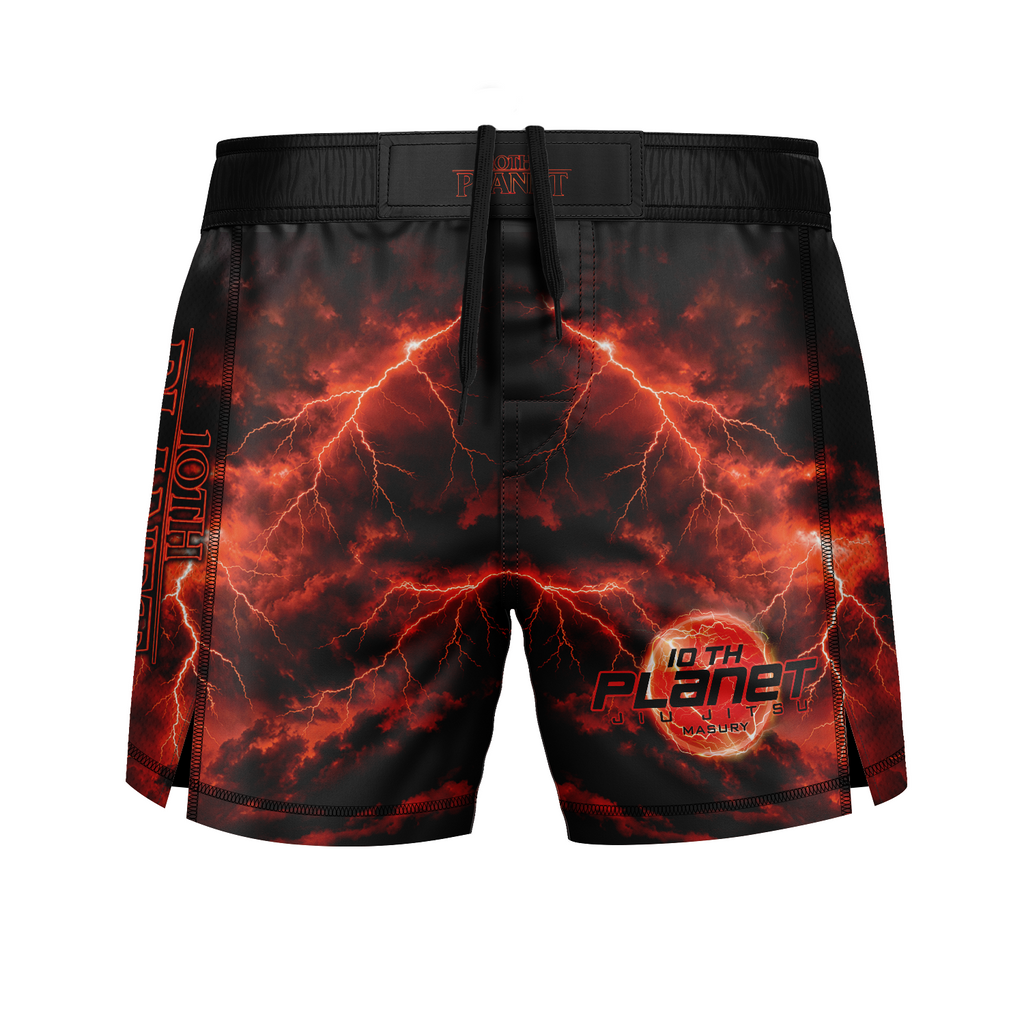 10P Masury men's fight shorts Strangle Things, black
