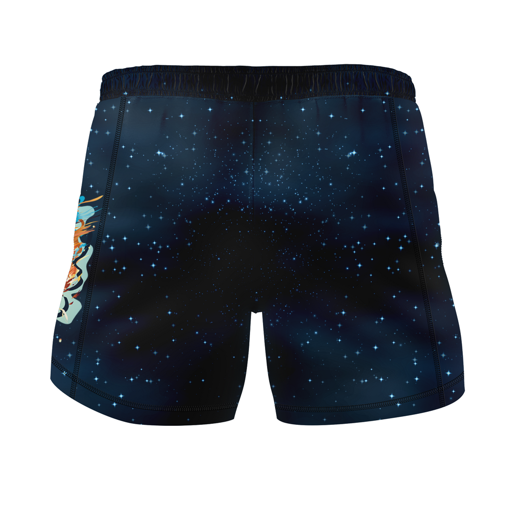 Airlock BJJ men's fight shorts Galaxy, blue
