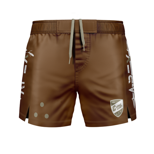 Apex Grappling men's fight shorts FC23, brown