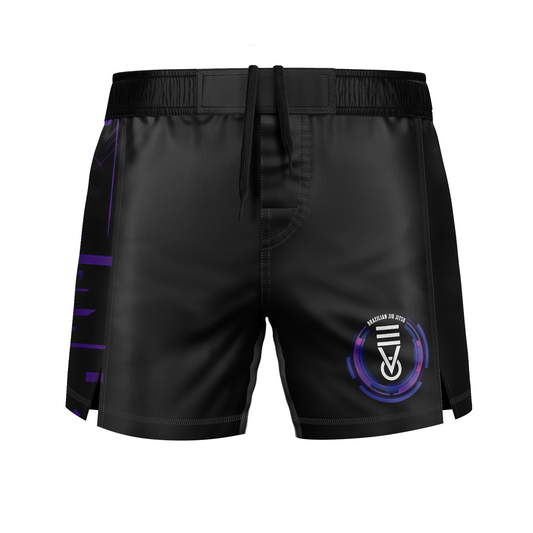 Evo BJJ fight shorts Ranked, black and purple