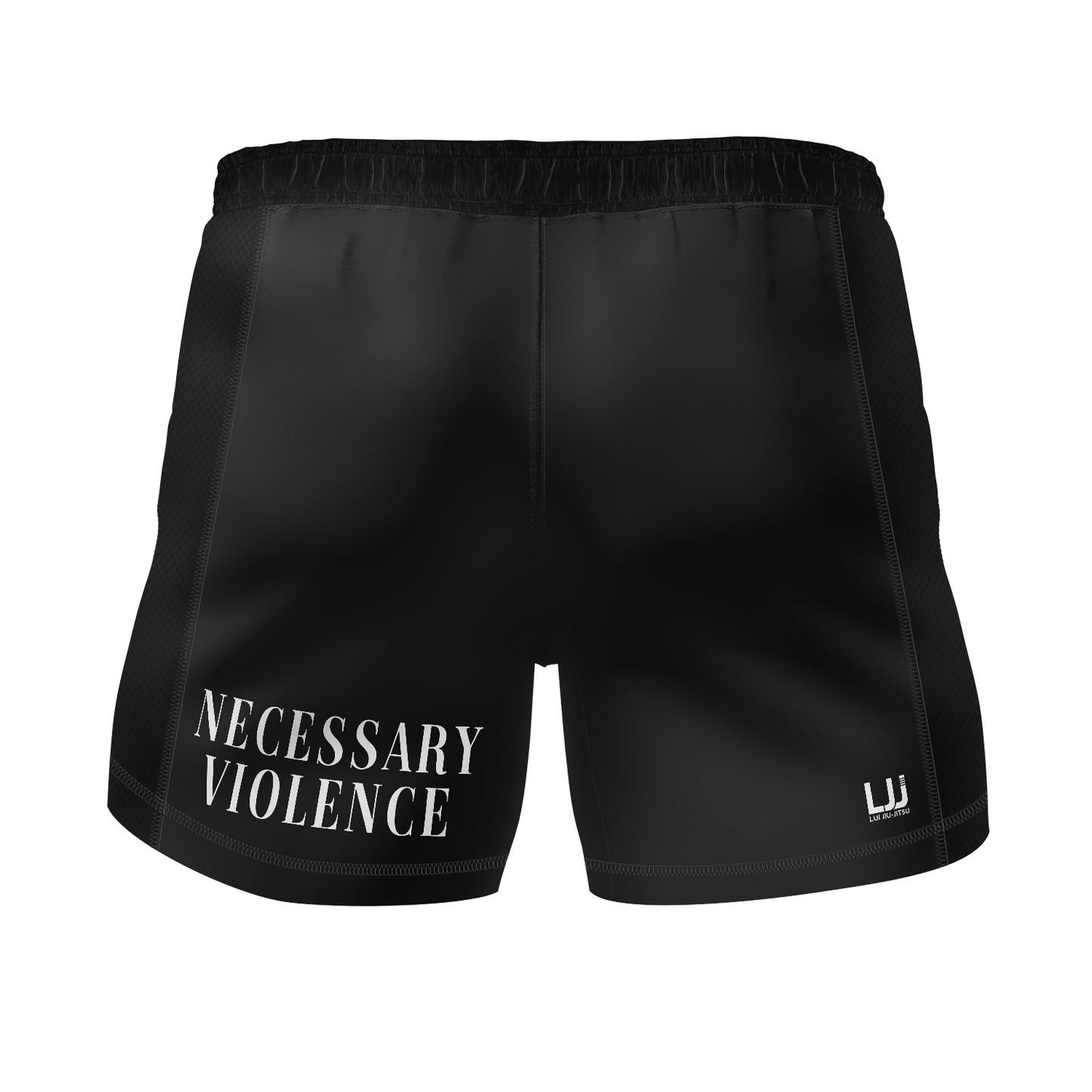 Lui Jiu Jitsu men's fight shorts Necessary Violence, black