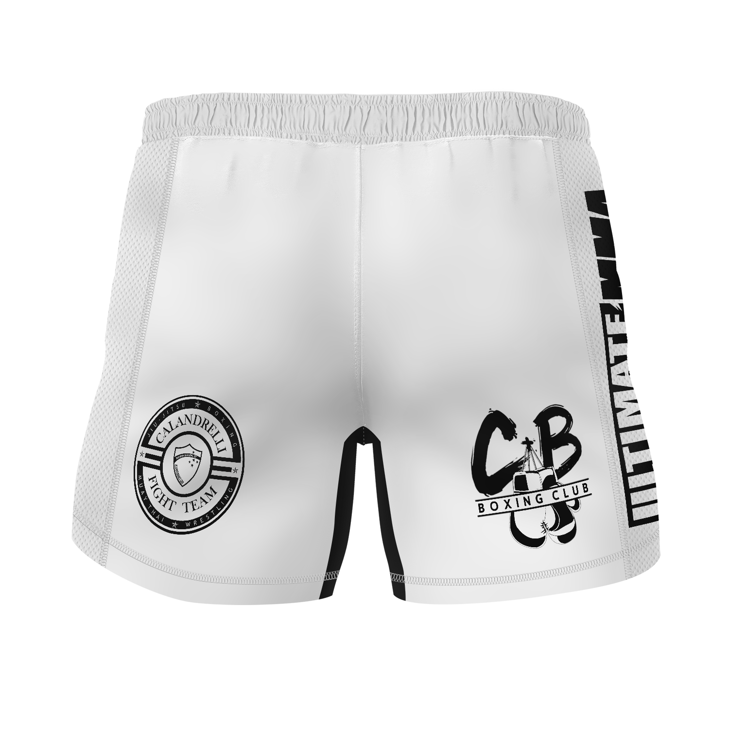 Ultimate MMA men's fight shorts Kanji, white