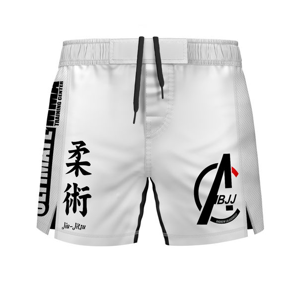 Ultimate MMA men's fight shorts Kanji, white – CRUZ CMBT