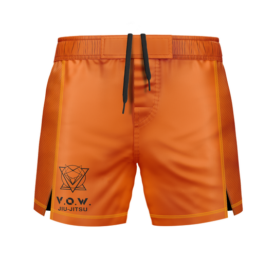 VOW JJ men's fight shorts Cell Block, orange