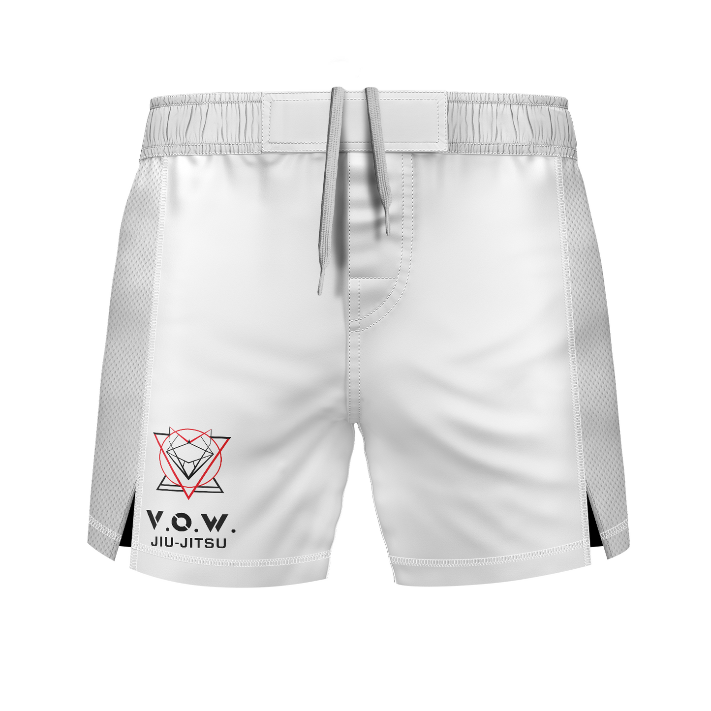 VOW JJ men's fight shorts Standard Issue, white