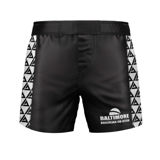 Baltimore BJJ men's fight shorts BBJJ, black