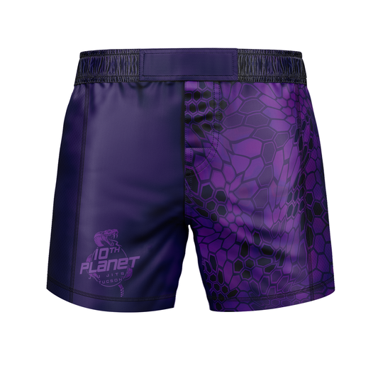10P Tucson men's fight shorts Griptek Ranked, purple