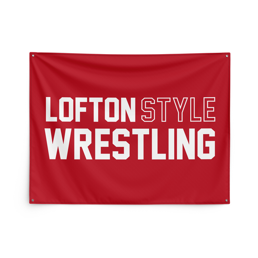 Loftonstyle Wrestling garage banner Standard Issue, red