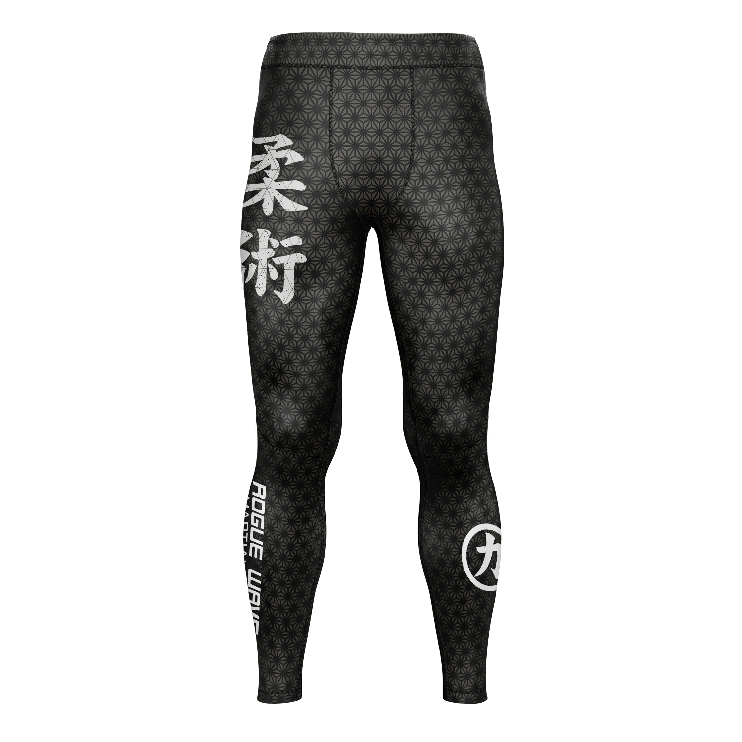 Rogue Wave men's grappling tights Fractal, grey