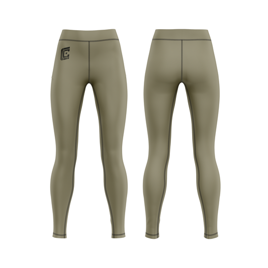 Base Collection women's grappling tights, gold