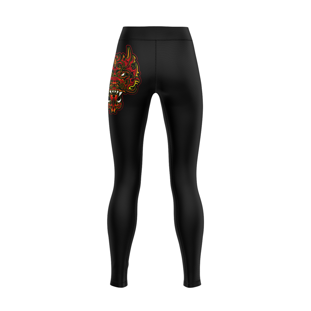 Dragons Martial Arts women's grappling tights Be Bold Series, black