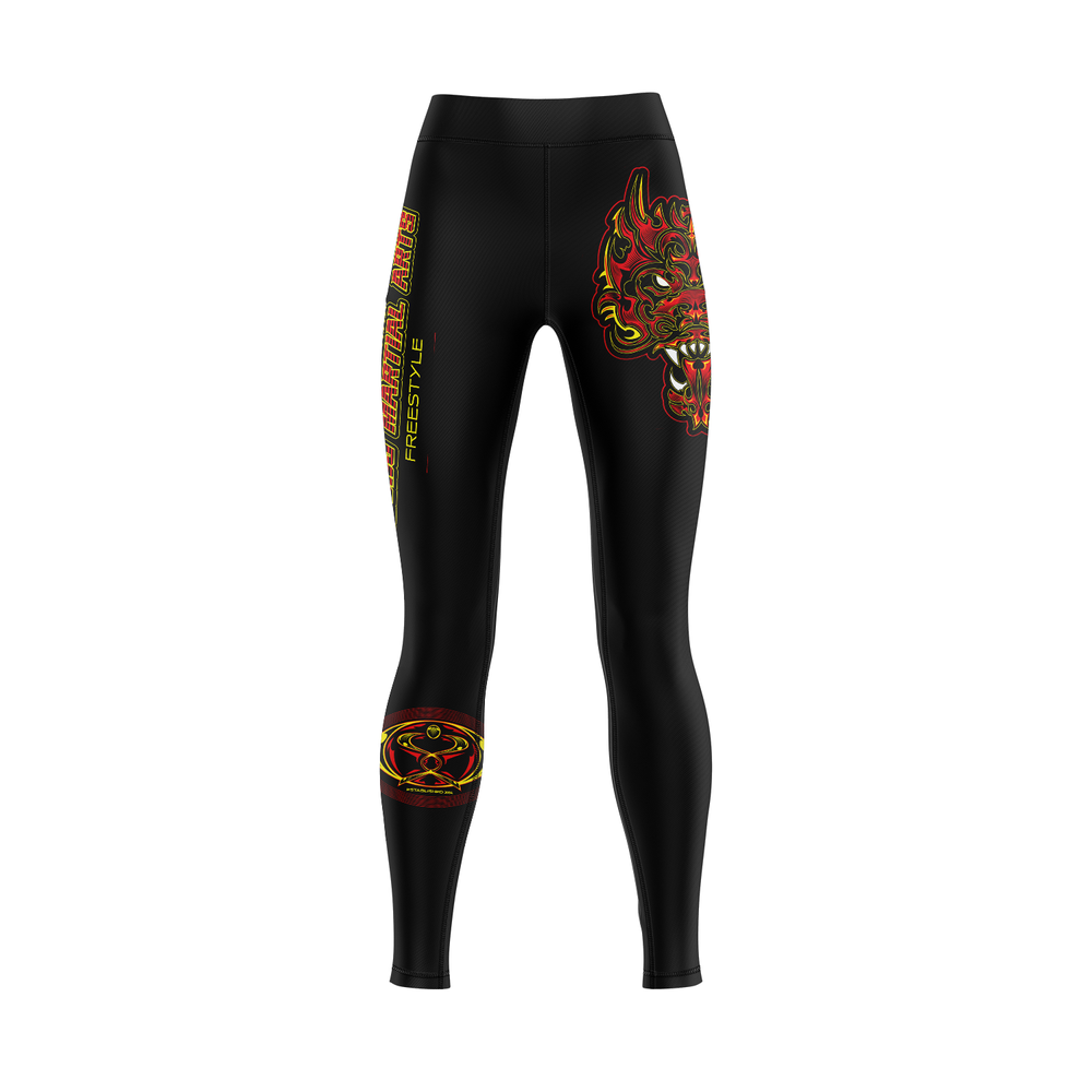 Dragons Martial Arts women's grappling tights Be Bold Series, black