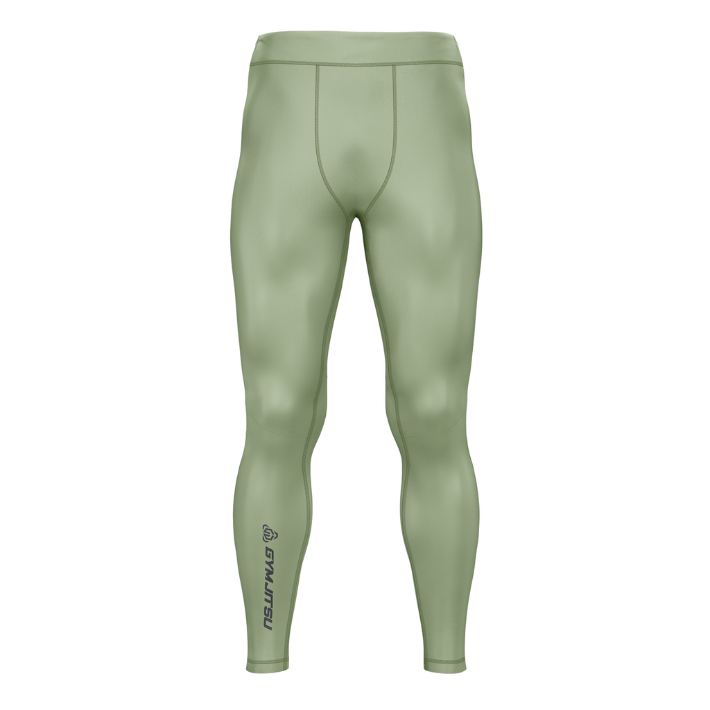 Gym Jitsu men's grappling tights Standard Issue, pale olive