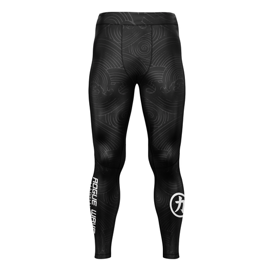 Rogue Wave men's grappling tights Wave, black