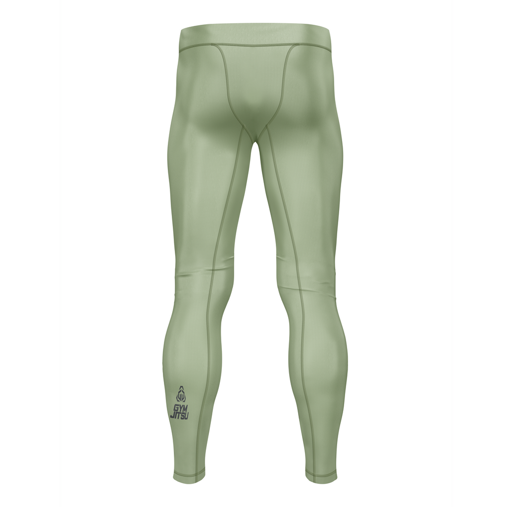 Gym Jitsu men's grappling tights Standard Issue, pale olive