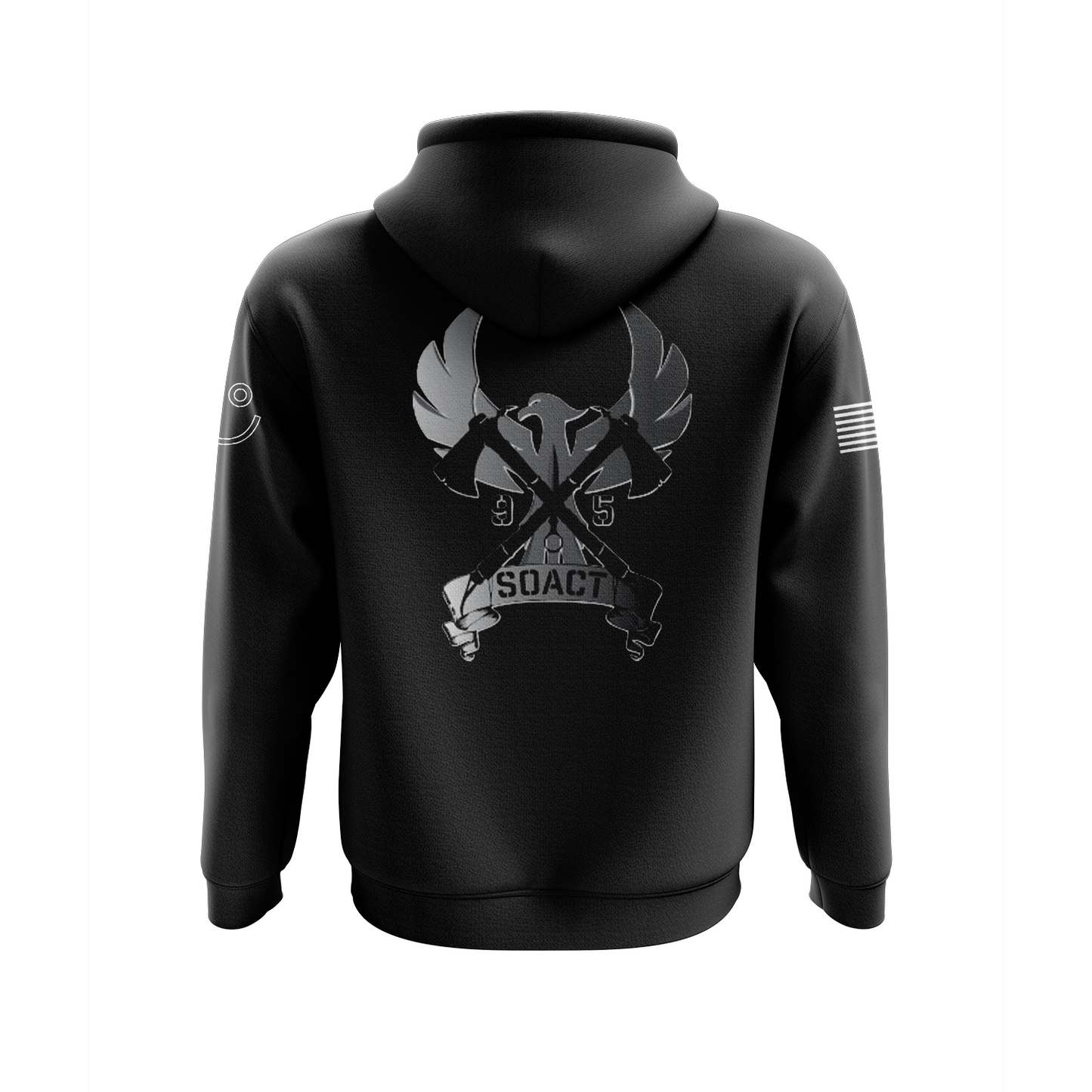 AJJ pullover hoodie SOACT Collaboration, black