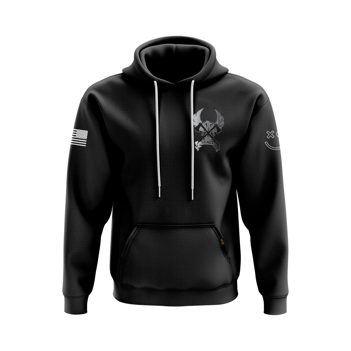 AJJ pullover hoodie SOACT Collaboration, black
