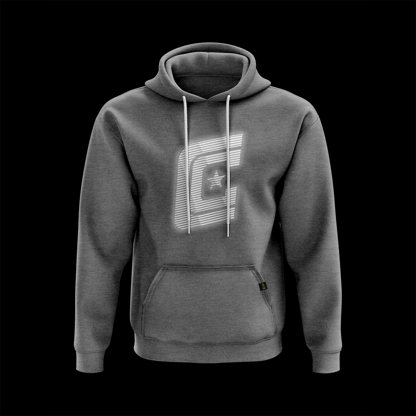 Agency reflective 50/50 pullover hoodie, athl.grey/silver