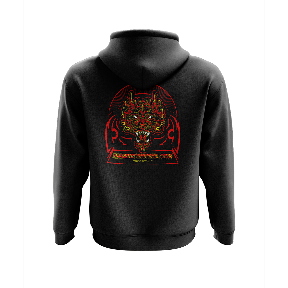 Dragons Martial Arts pullover hoodie Be Bold Series, black