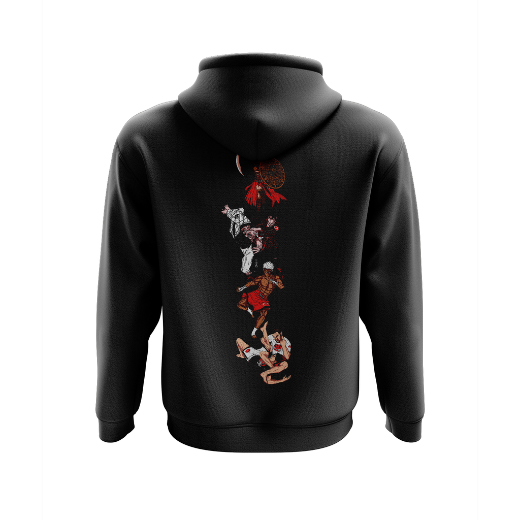 Dragons Martial Arts pullover hoodie Unity, black