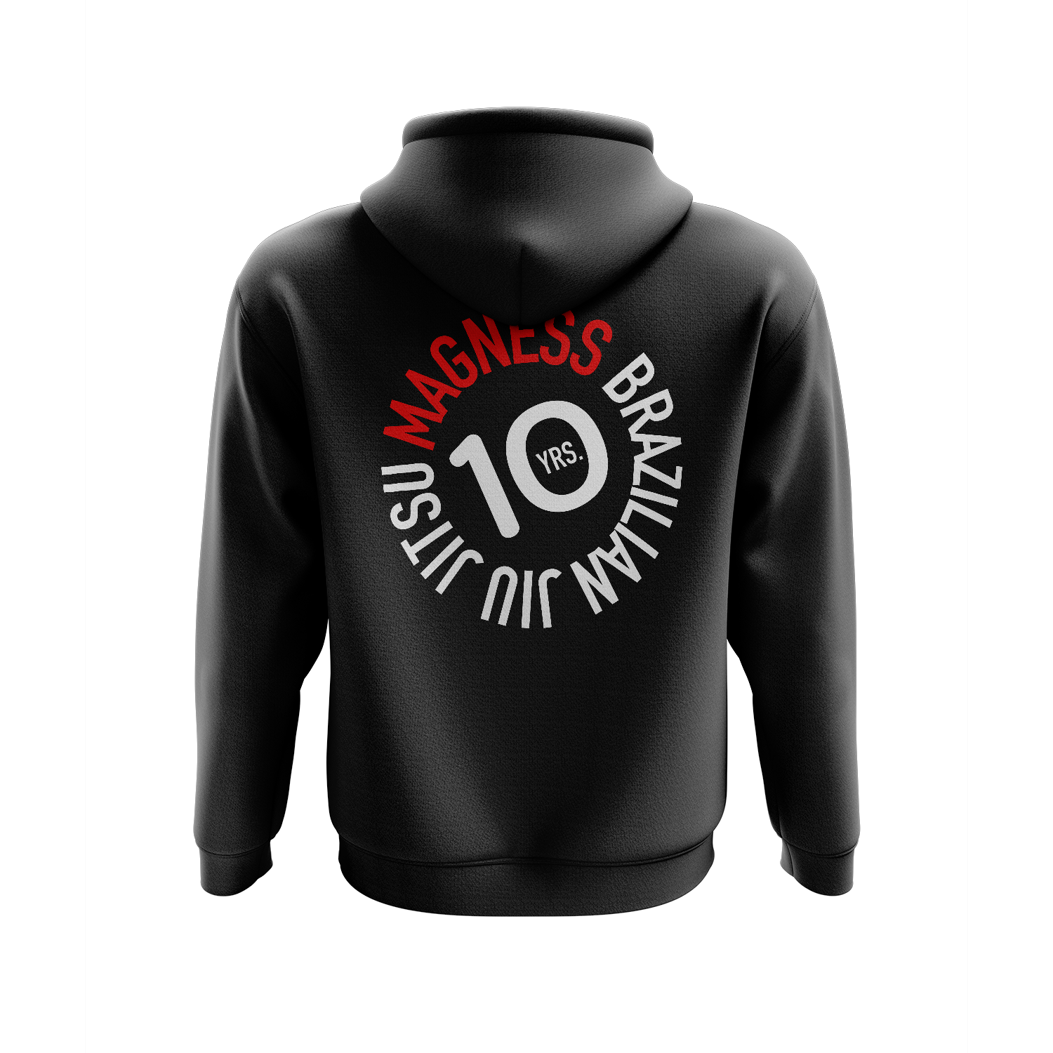 Magness BJJ pullover hoodie 10 Years, black