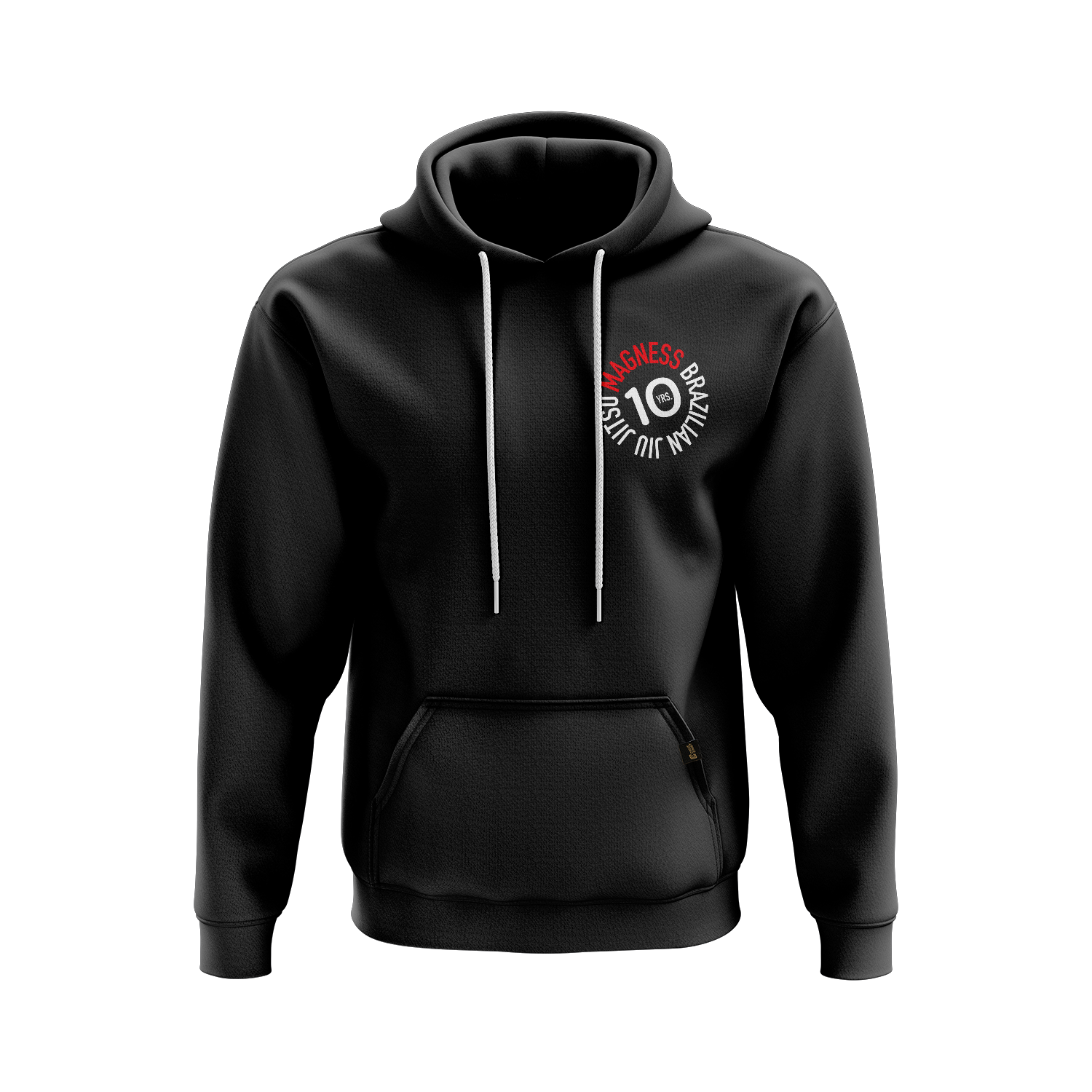 Magness BJJ pullover hoodie 10 Years, black
