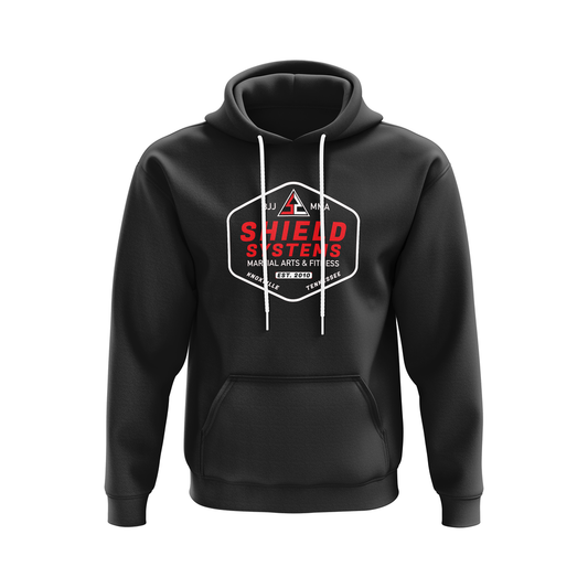 Shield Systems pullover hoodie Double Lockup, black