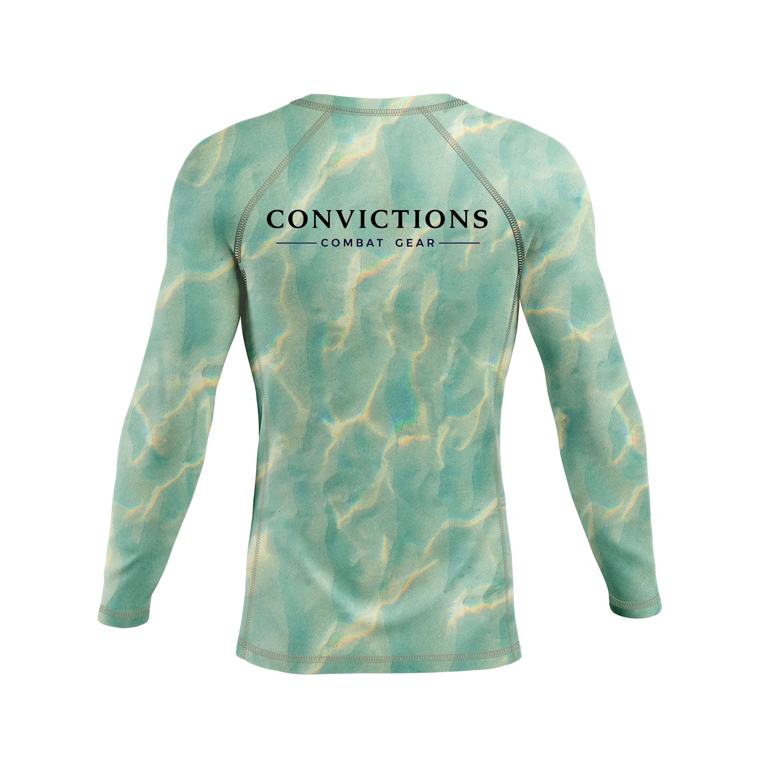 Convictions men's rash guard Deep Water, blue