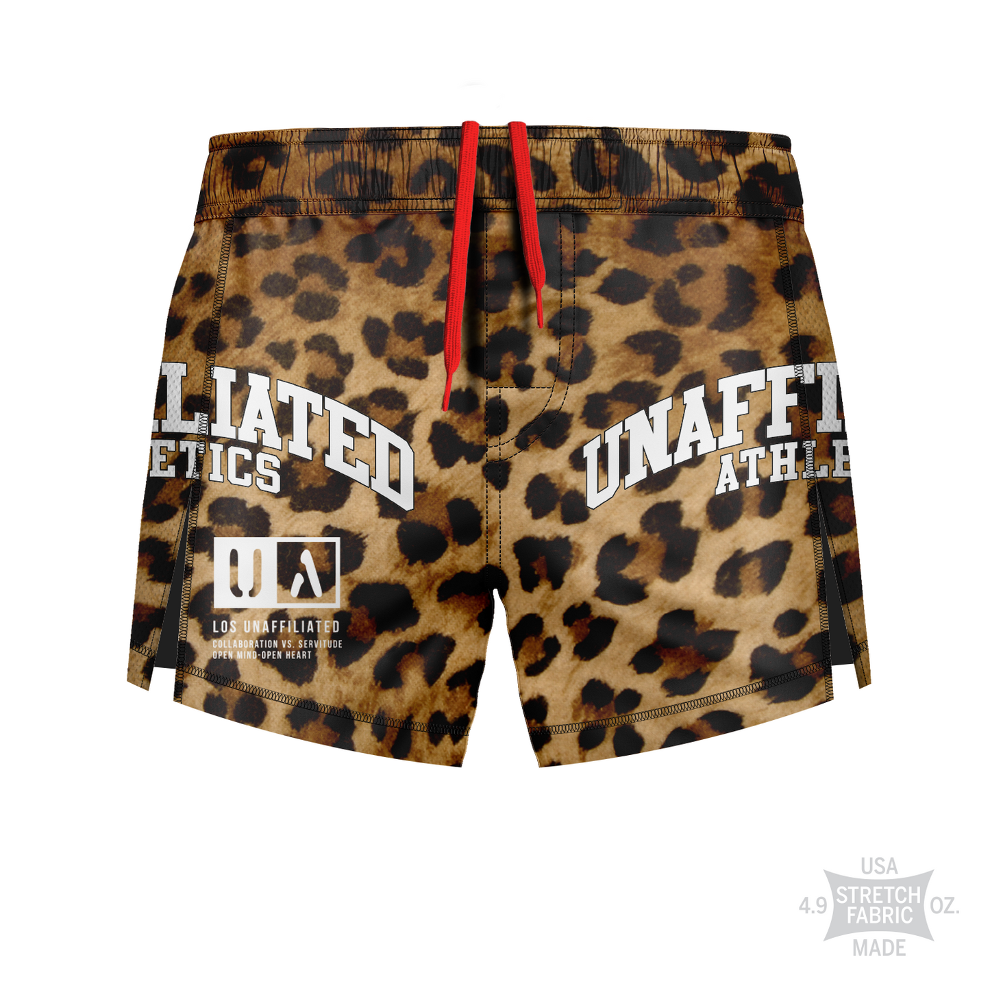 Unaffiliated Athletics muay thai shorts Leopard, tan