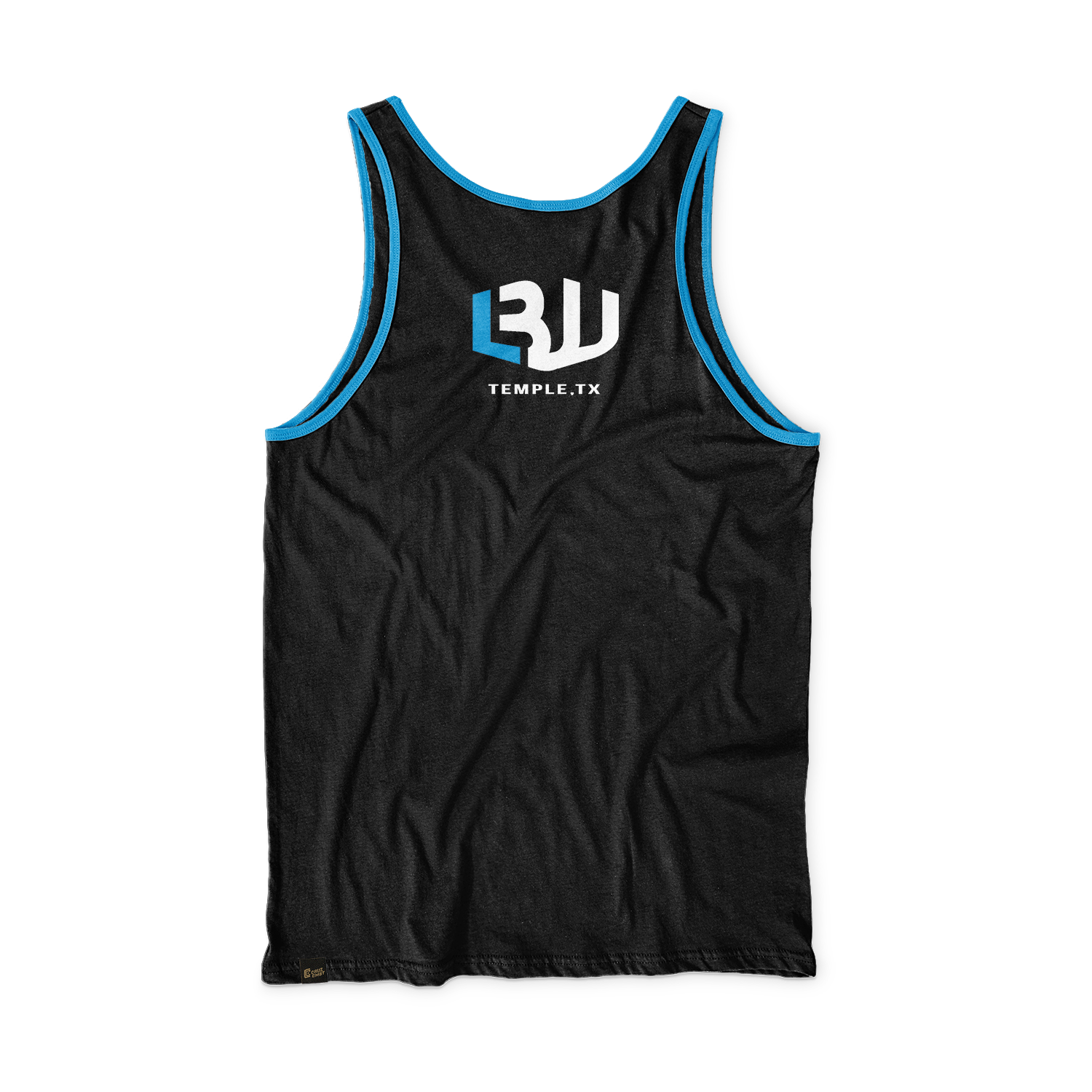 Legends BJJ unisex performance tank Standard Issue, black and blue