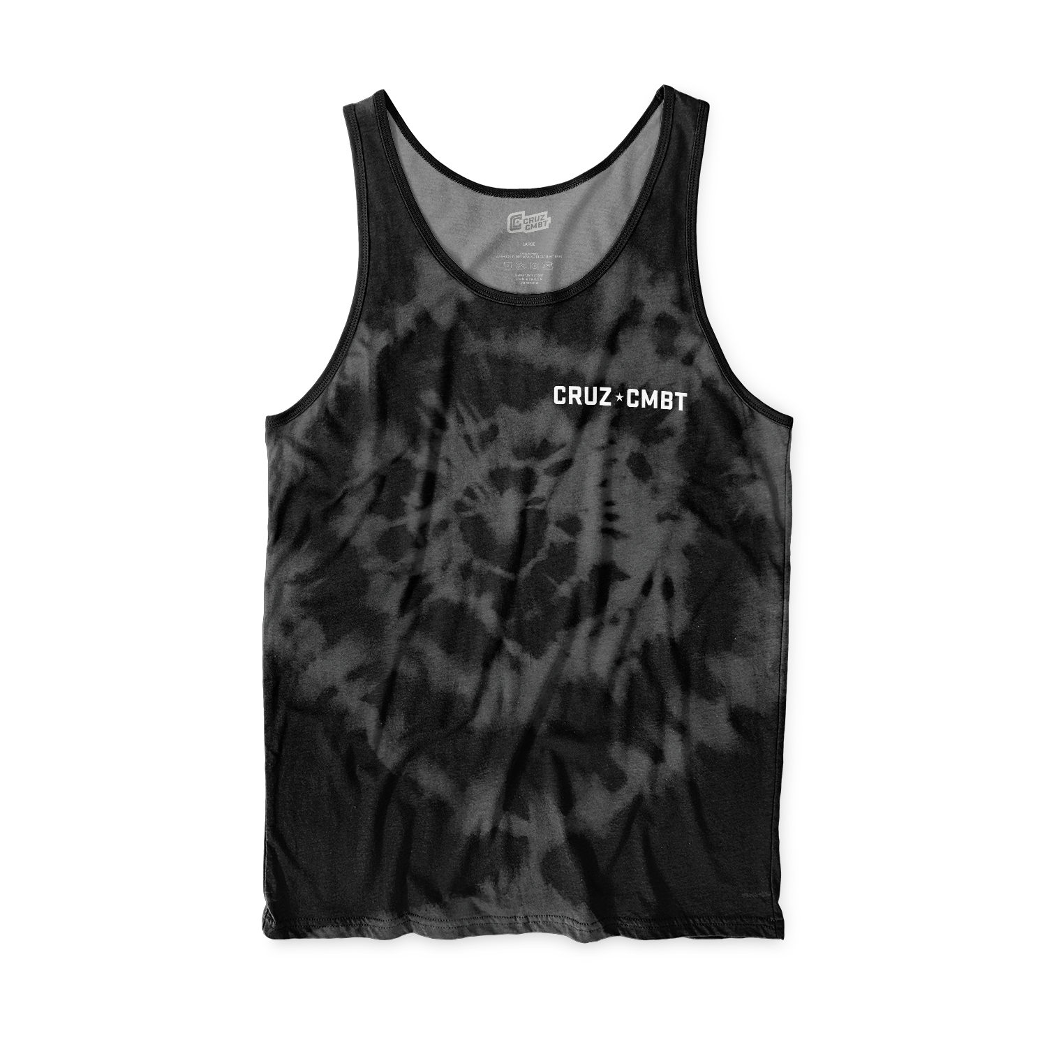 Base Collection men's performance tank, tie-dye stealth