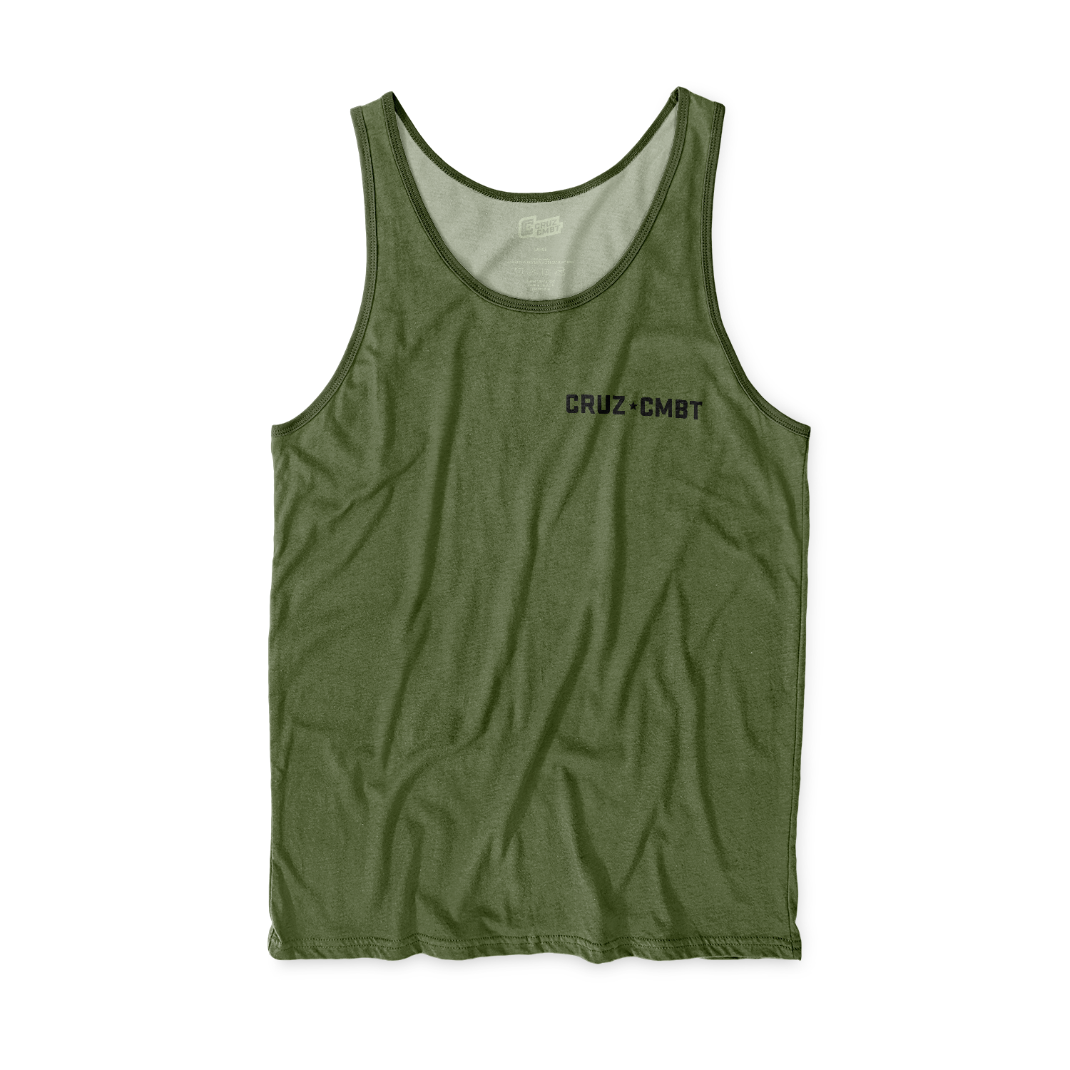 Base Collection men's performance tank, o.d. green