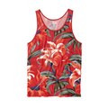 DxW Sullivan men's performance tank, red