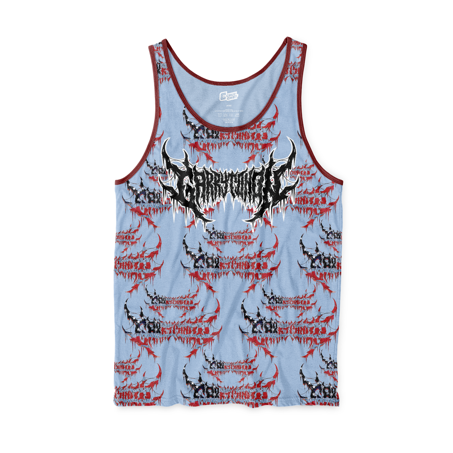 Garry Tonon performance tank Star Spangled Shrapnel, blue