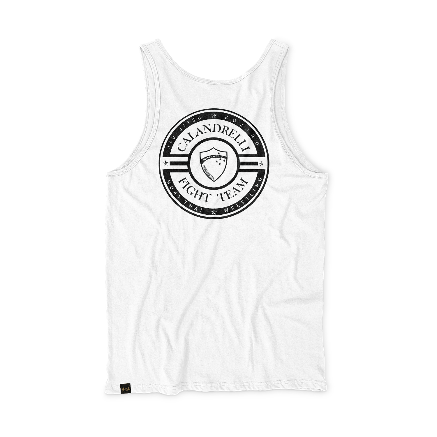 Ultimate MMA men's cotton tank Kanji, white
