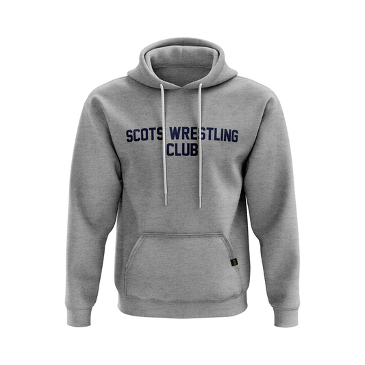 Scots Wrestling Club pullover hoodie Club 1, athl. grey