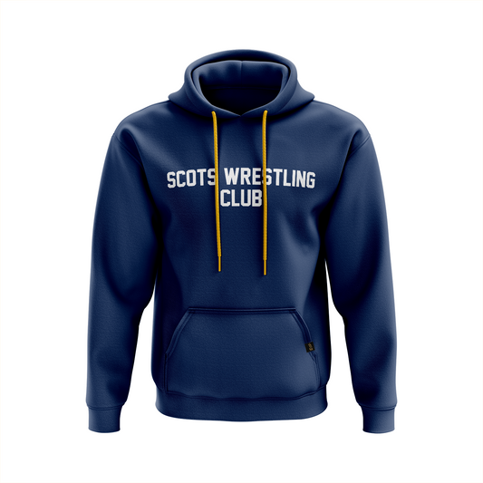 Scots Wrestling Club pullover hoodie Club 1, navy