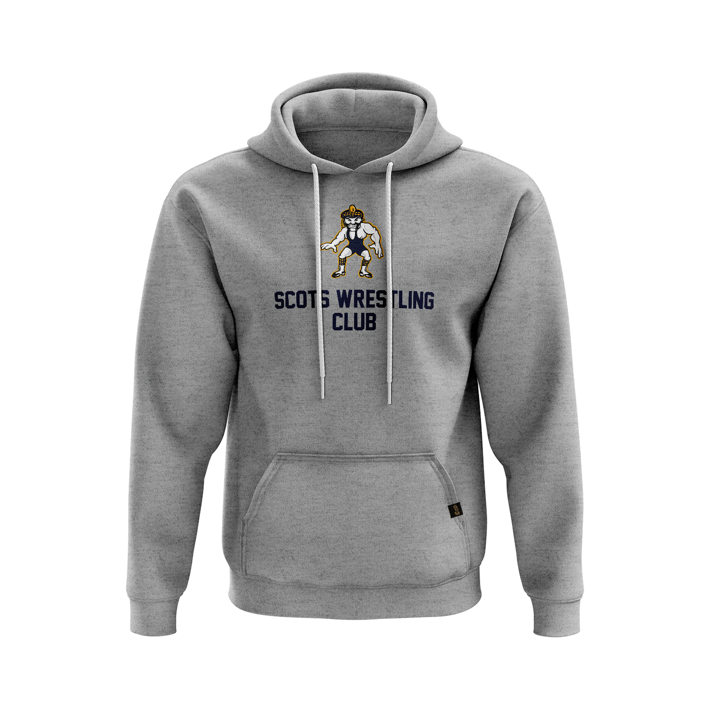 Scots Wrestling Club pullover hoodie Standard Issue, athl. grey