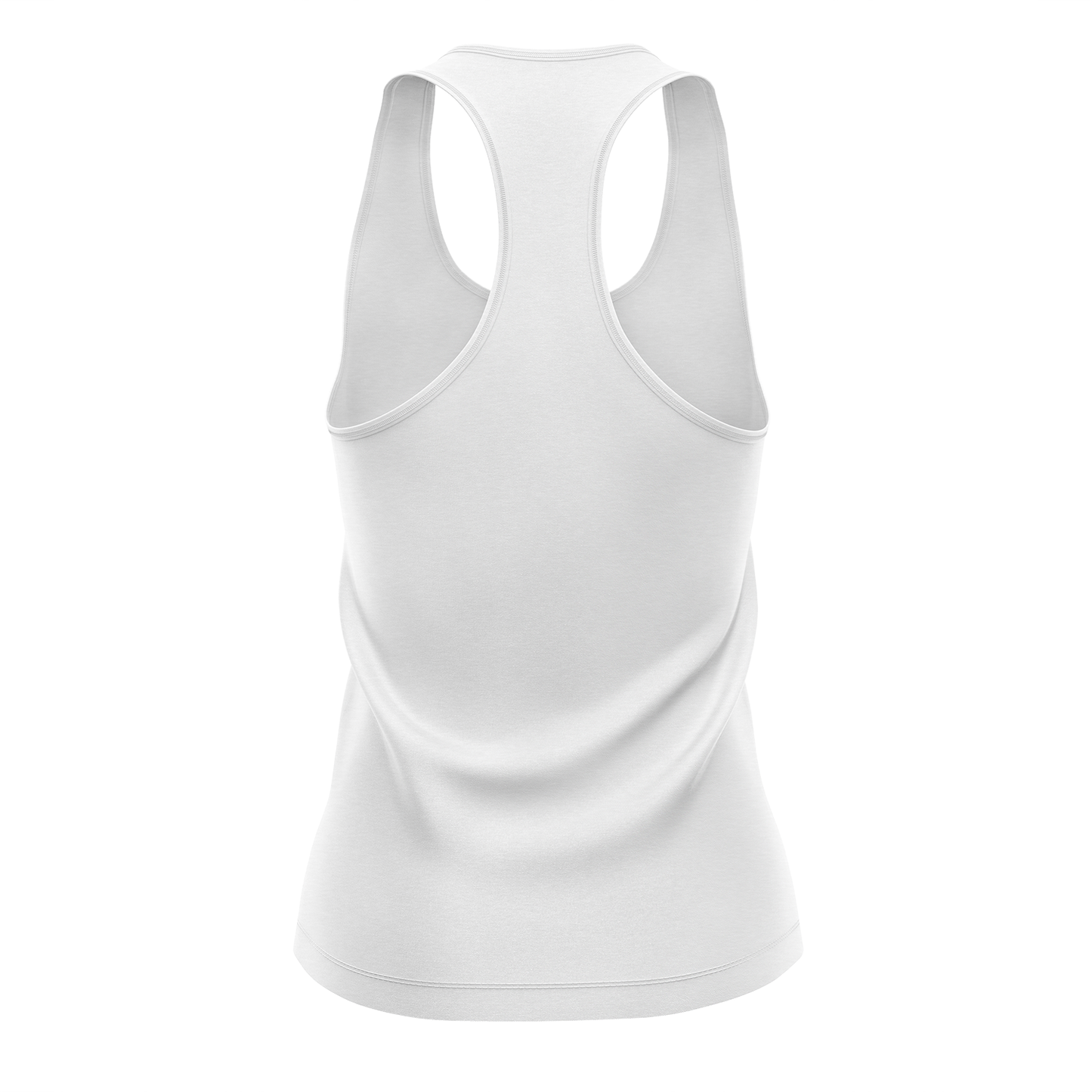 Legends BJJ women's racerback tank Standard Issue, tri-white