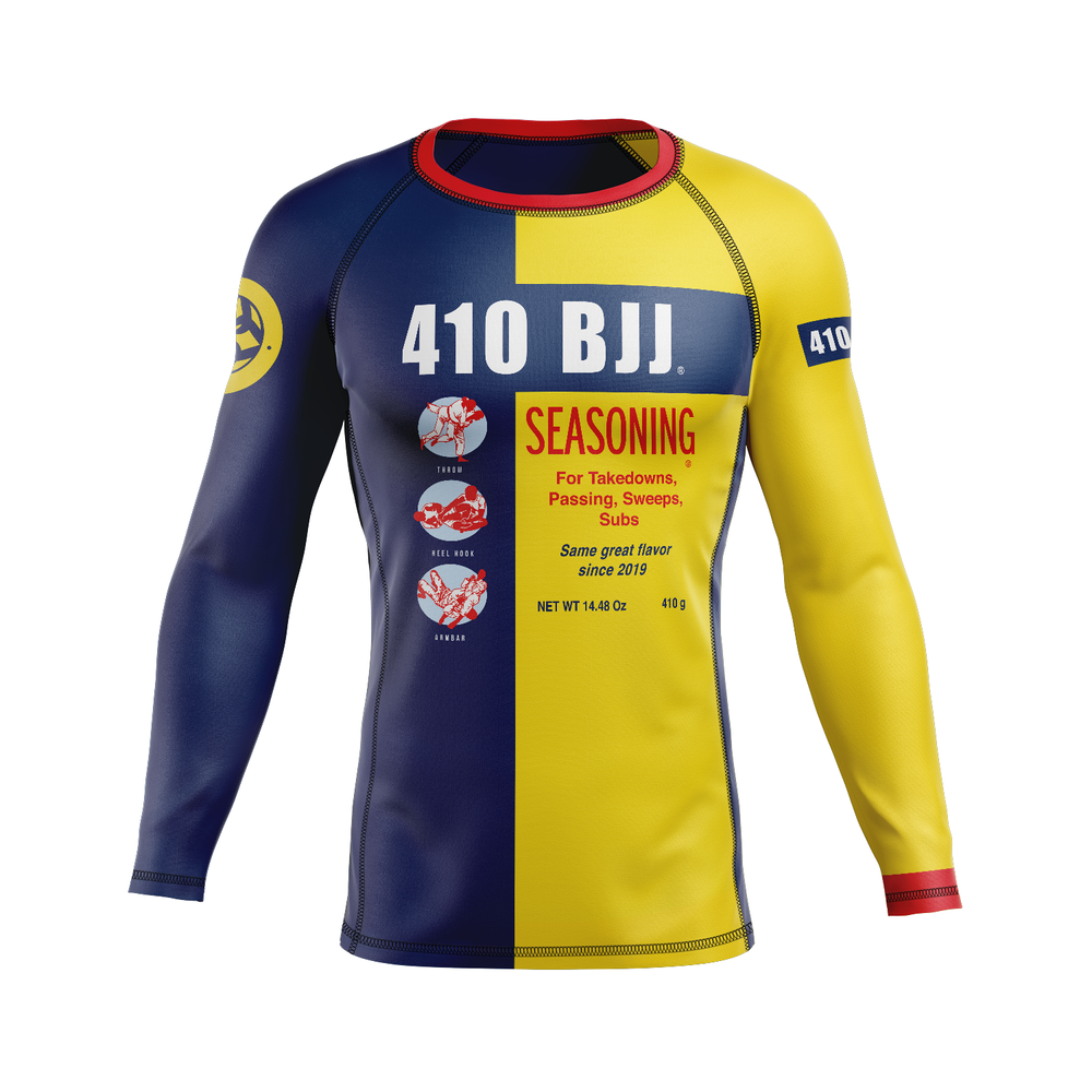 410 Academy men's rash guard Old Bay, blue and yellow