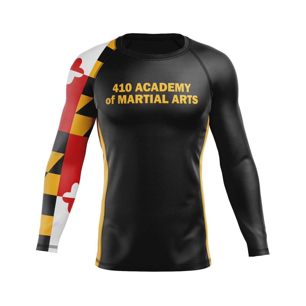 410 Academy men's rash guard Standard Issue, black