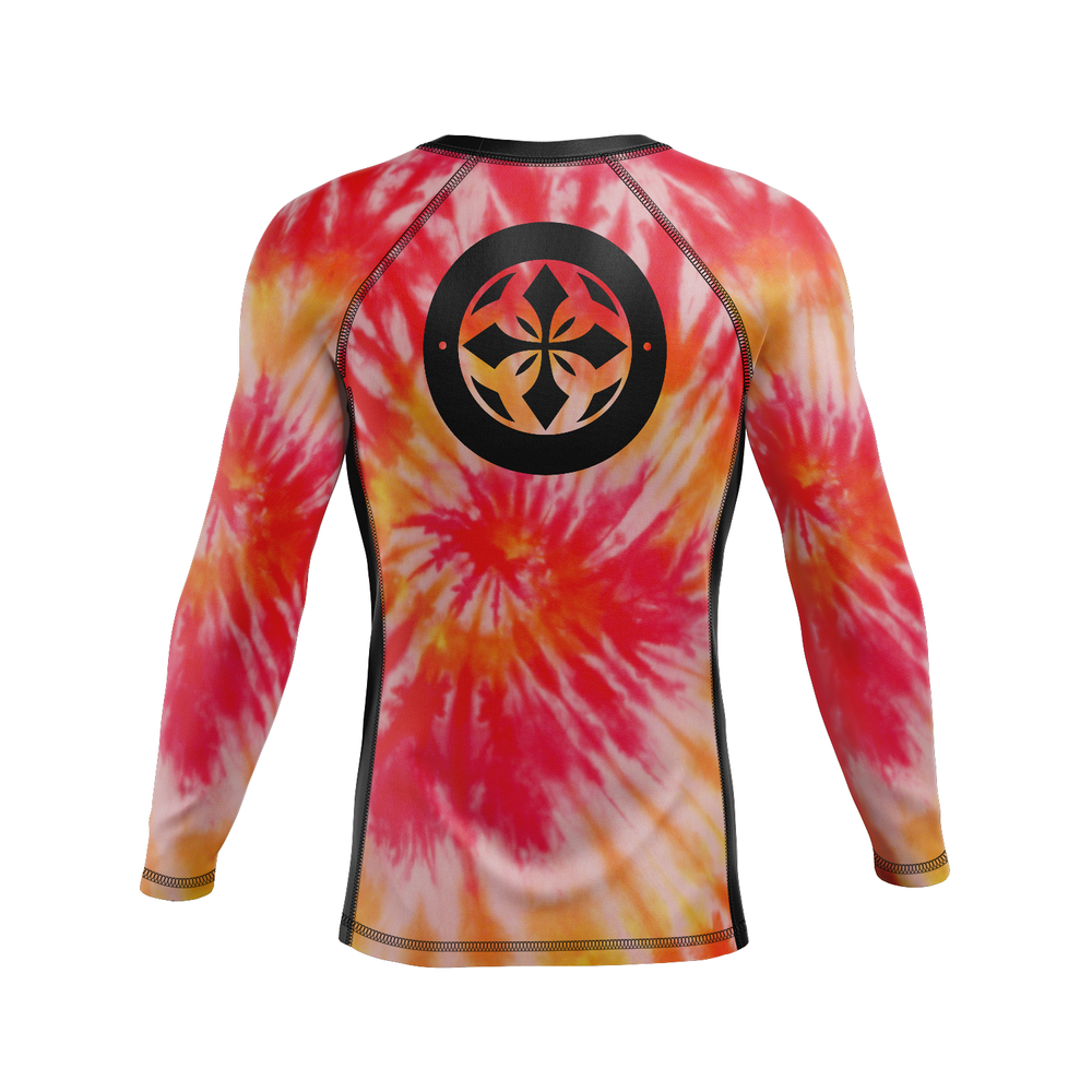 410 Academy men's rash guard Tie-Dye, red