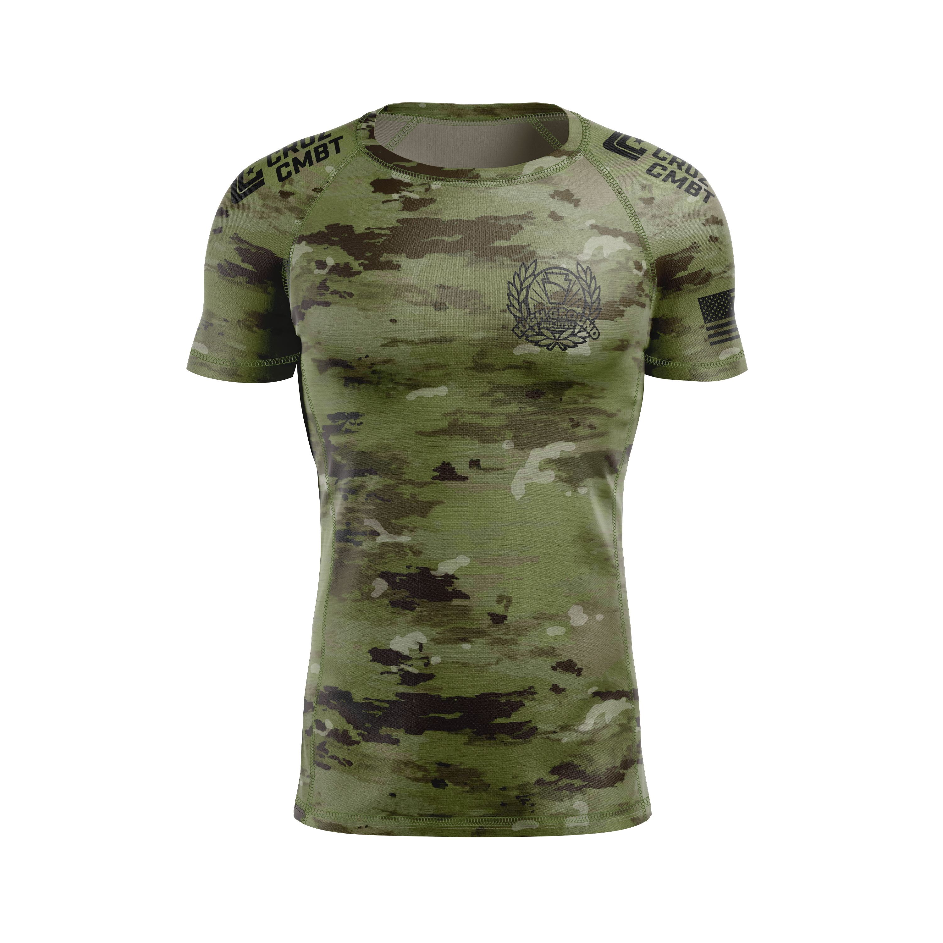 High Ground BJJ men's rash guard Standard Issue, CC-OCP