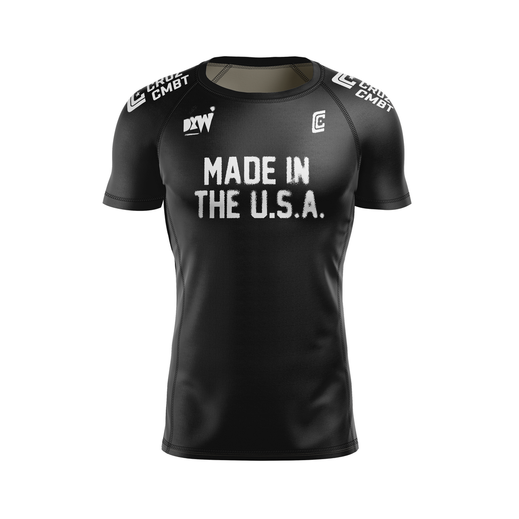 DxW: Intimidator men's rash guard, black