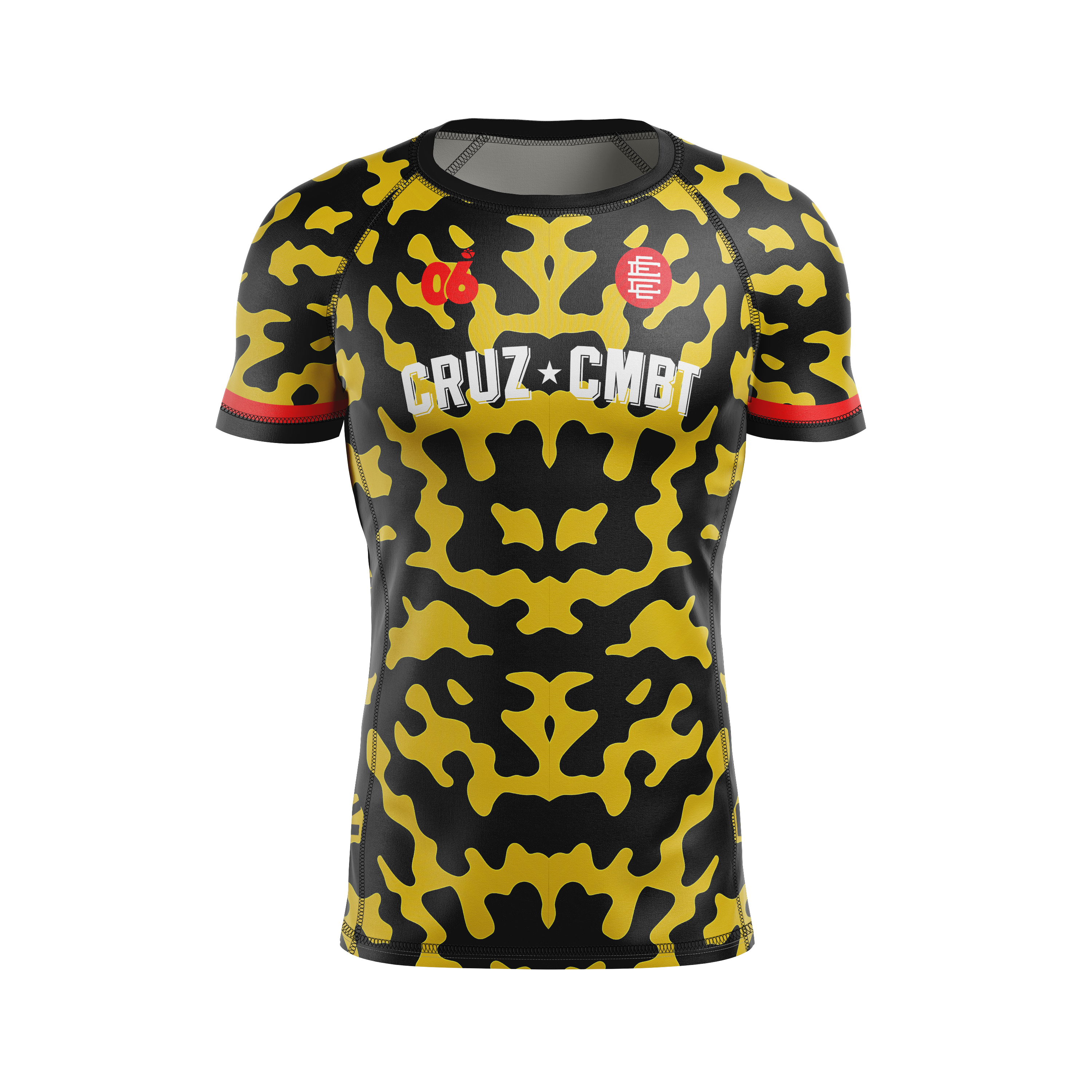 CCFC Venom men's rash guard, black/yellow